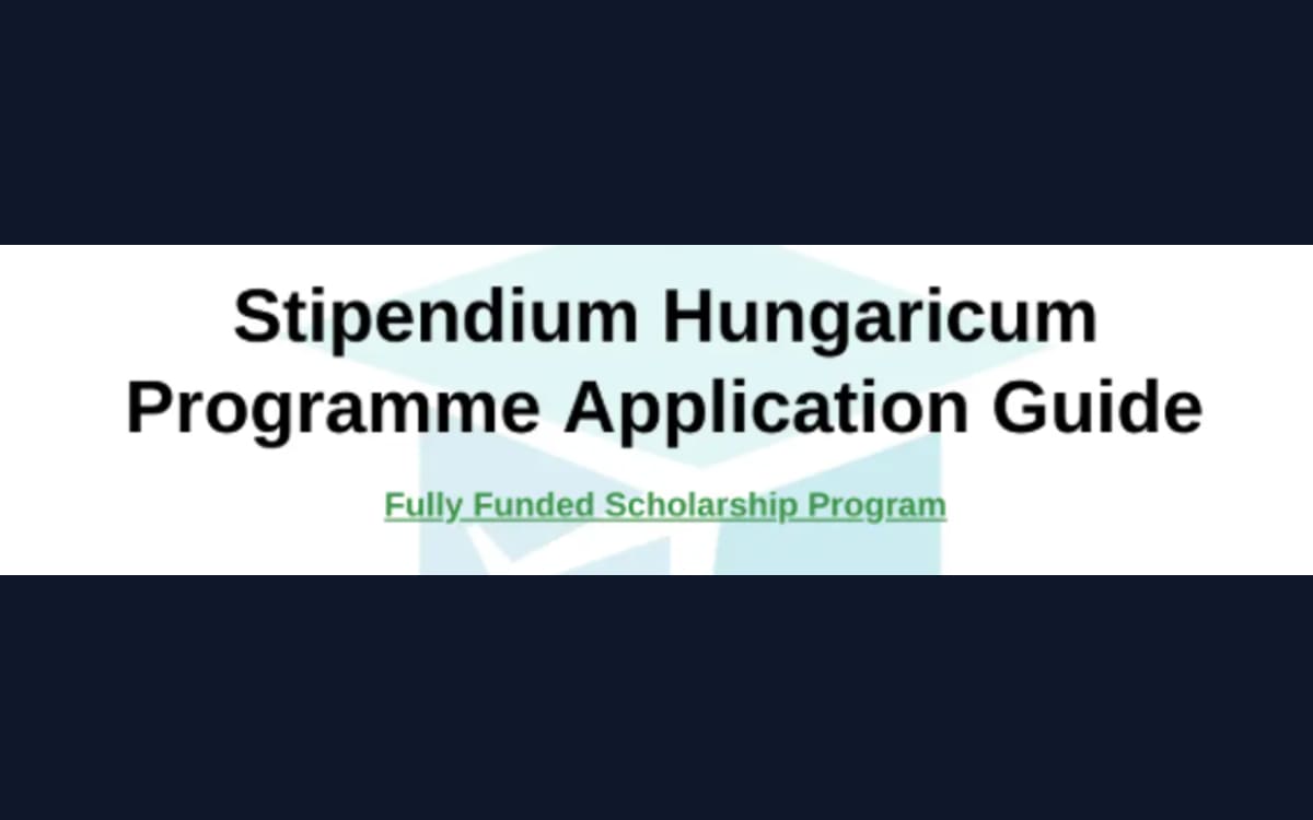 Stipendium Hungaricum Scholarship 🇭🇺